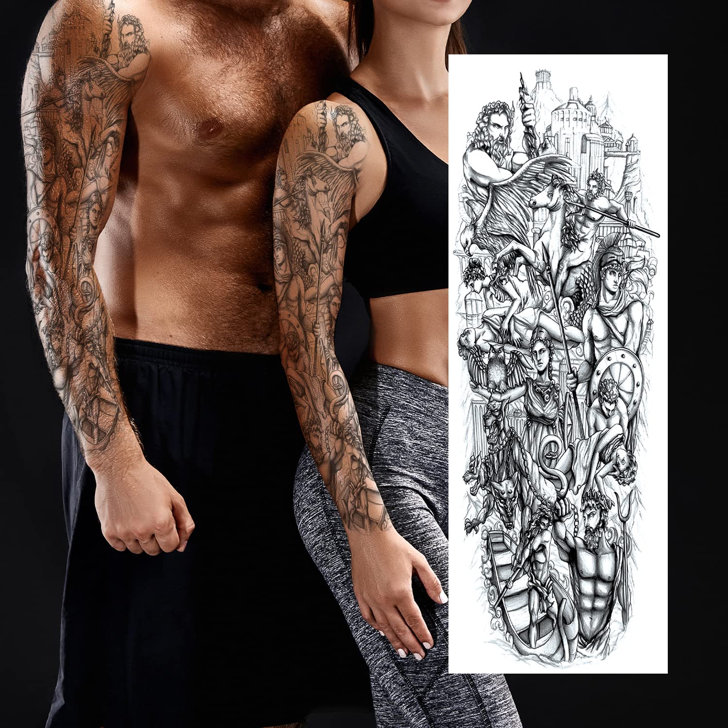 Greek mythology tattoo sleeve