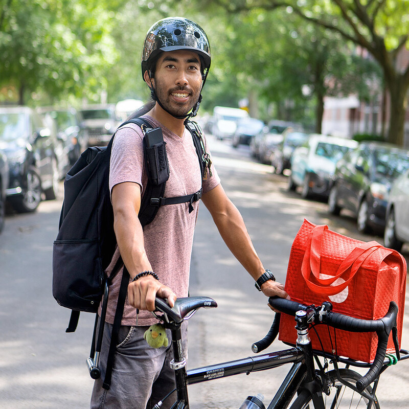 DoorDash on a Bike