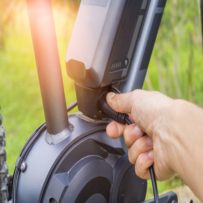 Charging an E-Bike Battery